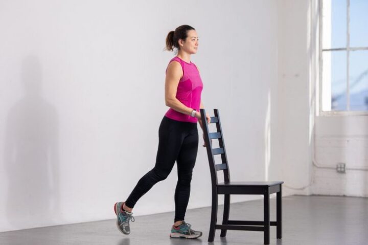 chair balance exercise