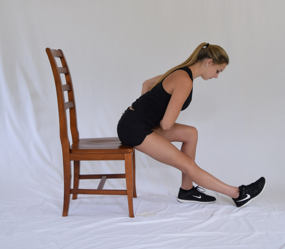 chair hamstring stretch